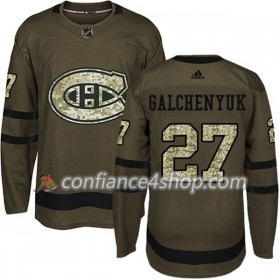 Adidas Maillot de Hockey Montreal Canadiens Alex Galchenyuk 27 2017-2018 Camo Vert Authentic - Homme